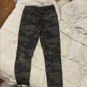 RBX Black and Gray Camo Kids Leggings